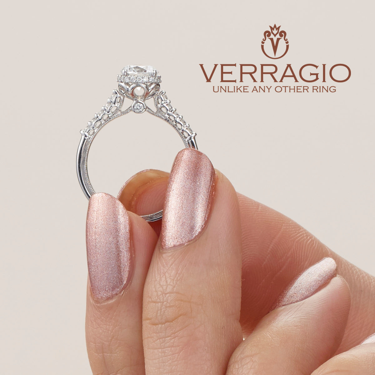 Diamond Engagement Ring Verragio Renaissance Collection 916R7 1.40ctw