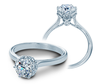 Diamond Engagement Ring Verragio Renaissance Collection 939R7 1.10ctw