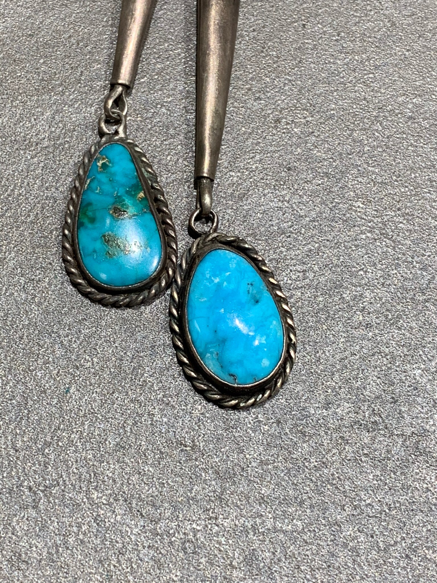 Navajo Kachina Sterling Silver Turquoise Bolo