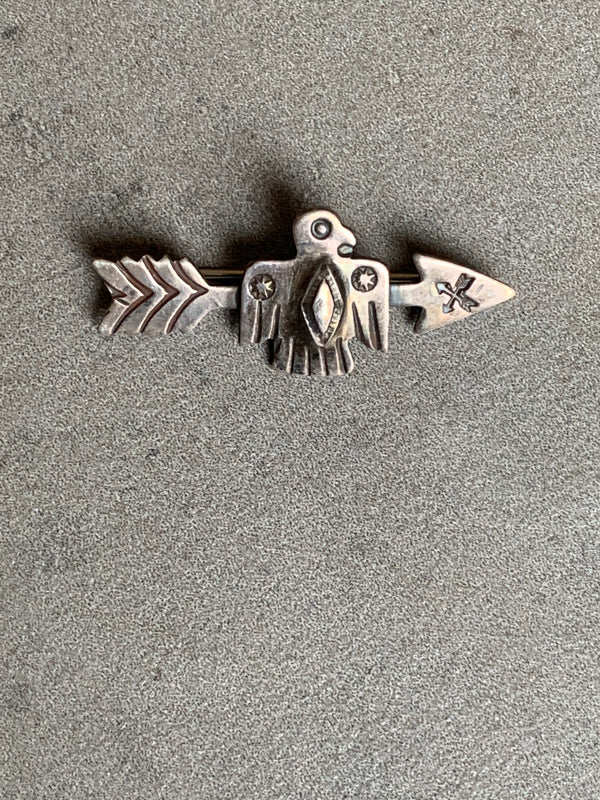 Fred Harvey Era Sterling Arrow Eagle Pendant