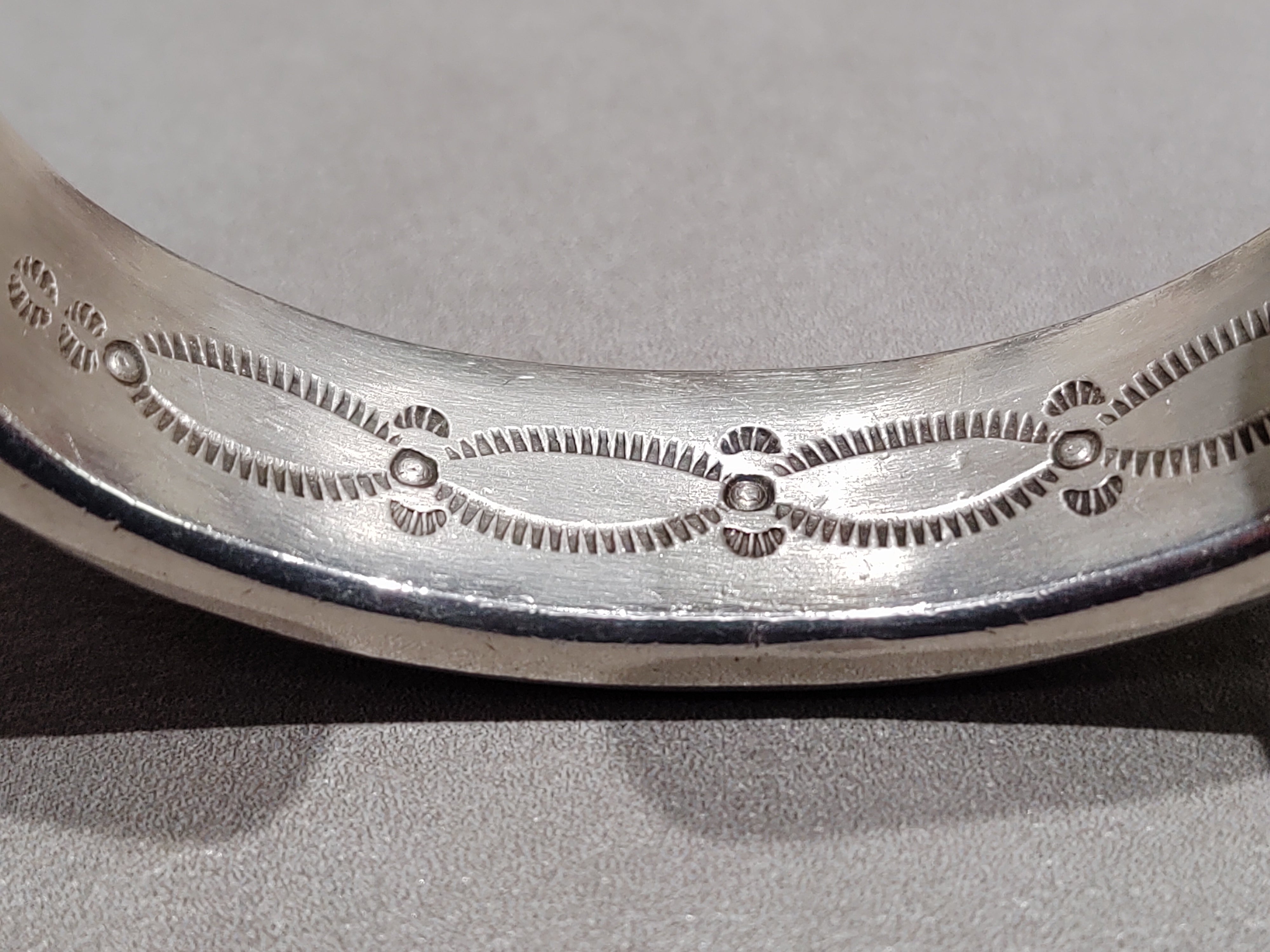 Bruce Morgan Navajo 14K Gold Sterling Bracelet In Albuquerque, NM