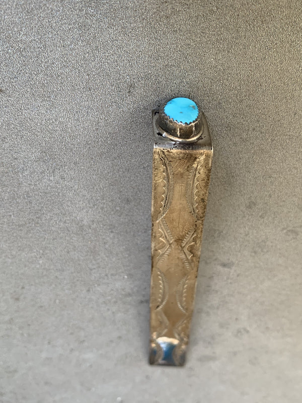 Native American Sterling Turquoise Book Mark