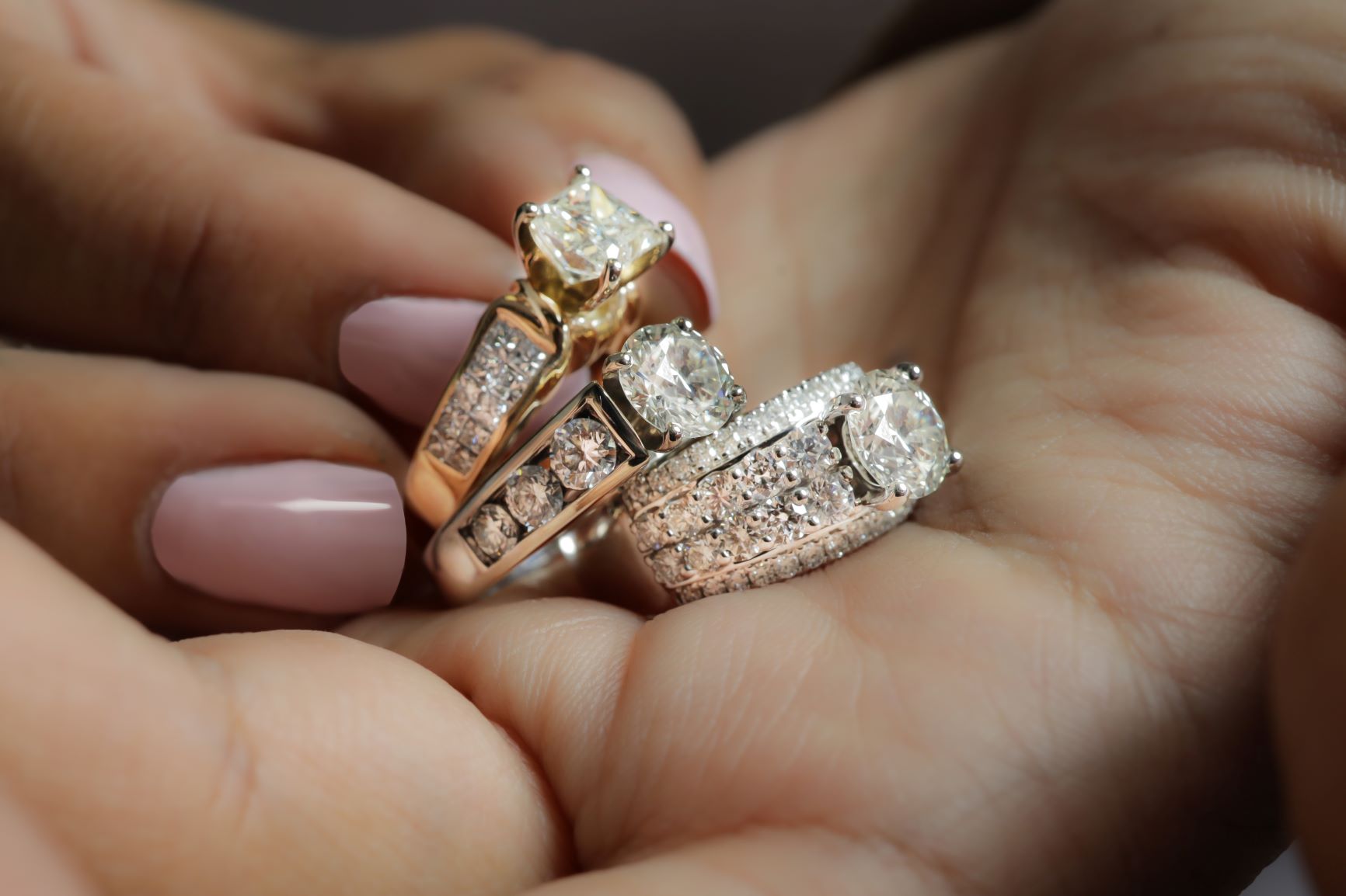 3.91 ctw GIA Certified Diamond Wedding Set