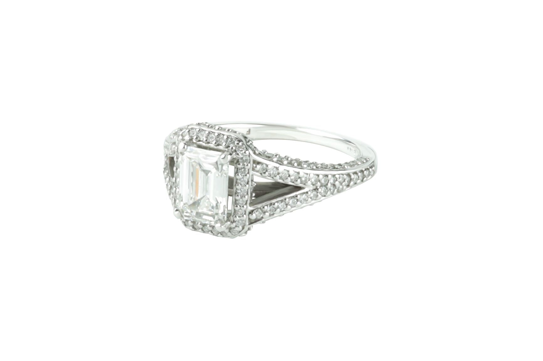 1.81 ctw GIA Certified Emerald Cut Diamond Engagement Ring