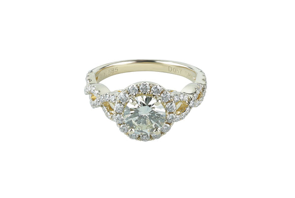 1.62 ctw GIA Certified Diamond Engagement Ring