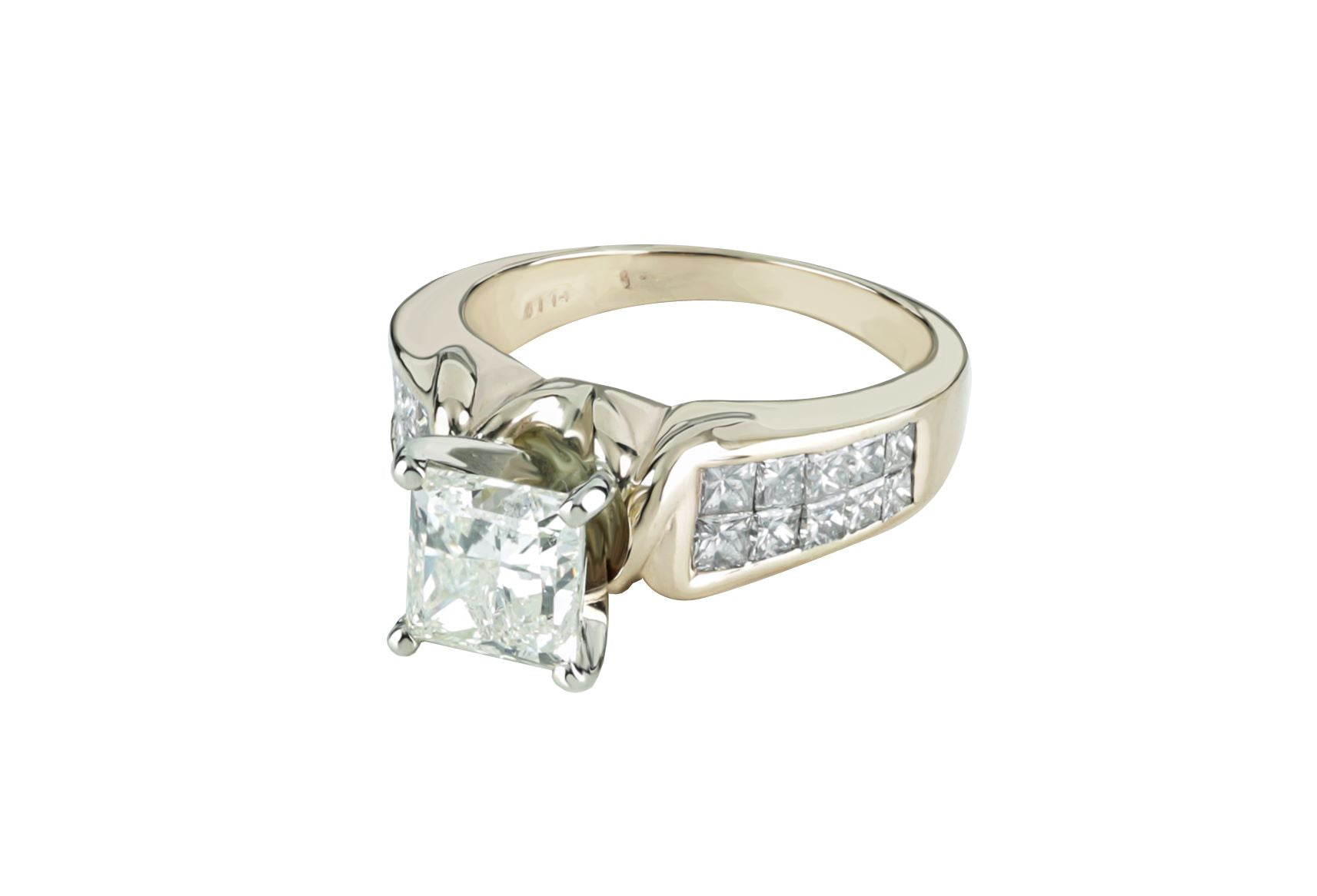 3.91 ctw GIA Certified Diamond Wedding Set