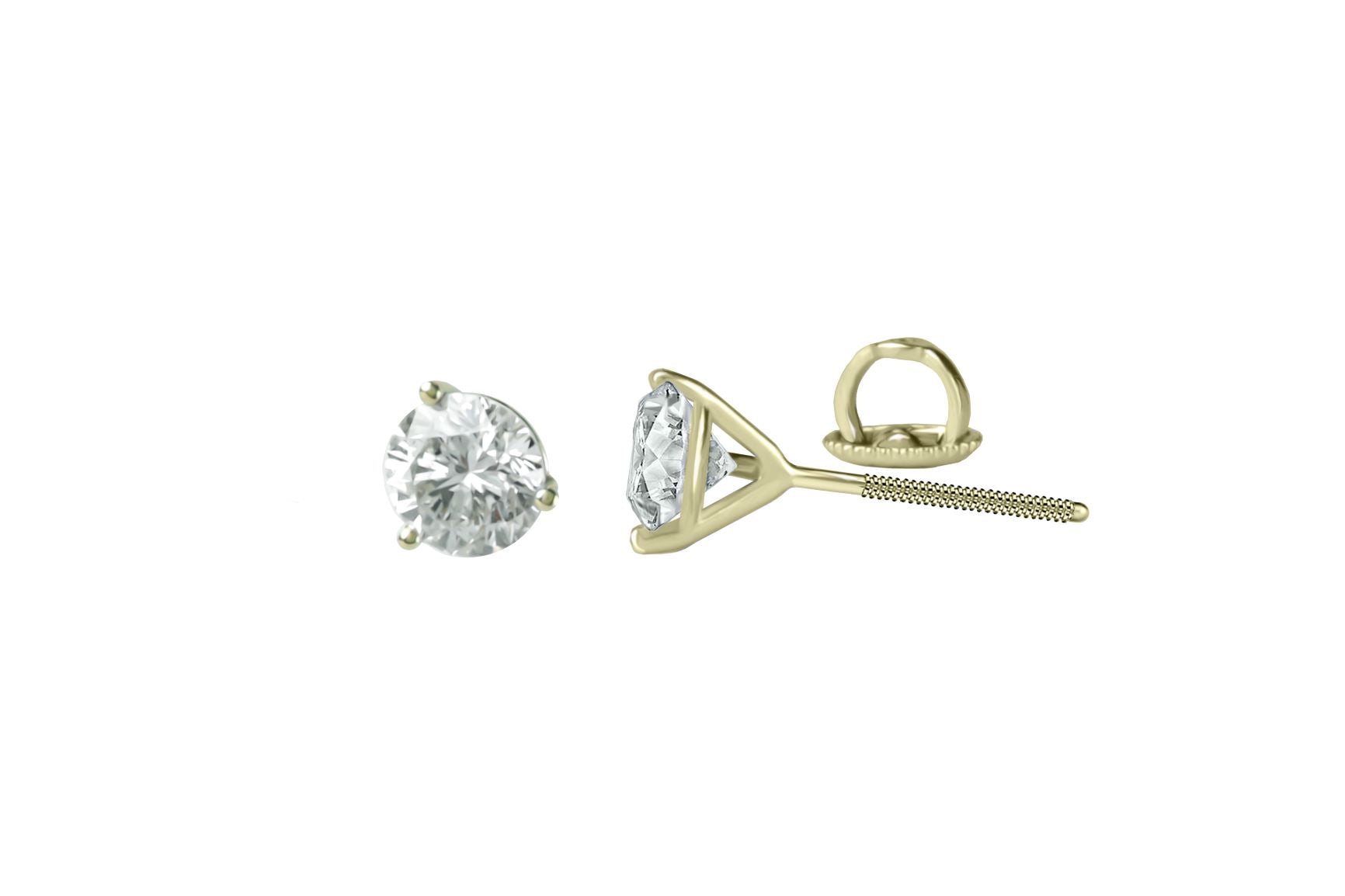 2.10 ctw Diamond Stud Earrings