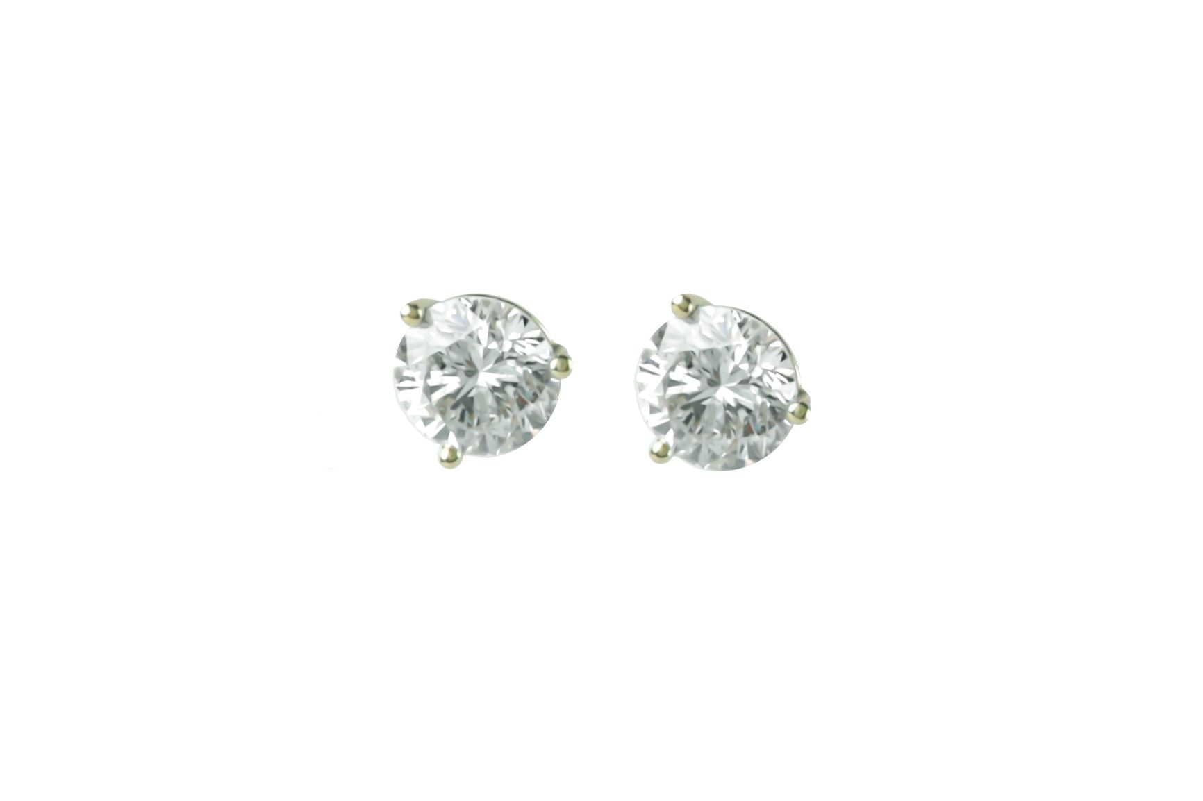 2.10 ctw Diamond Stud Earrings