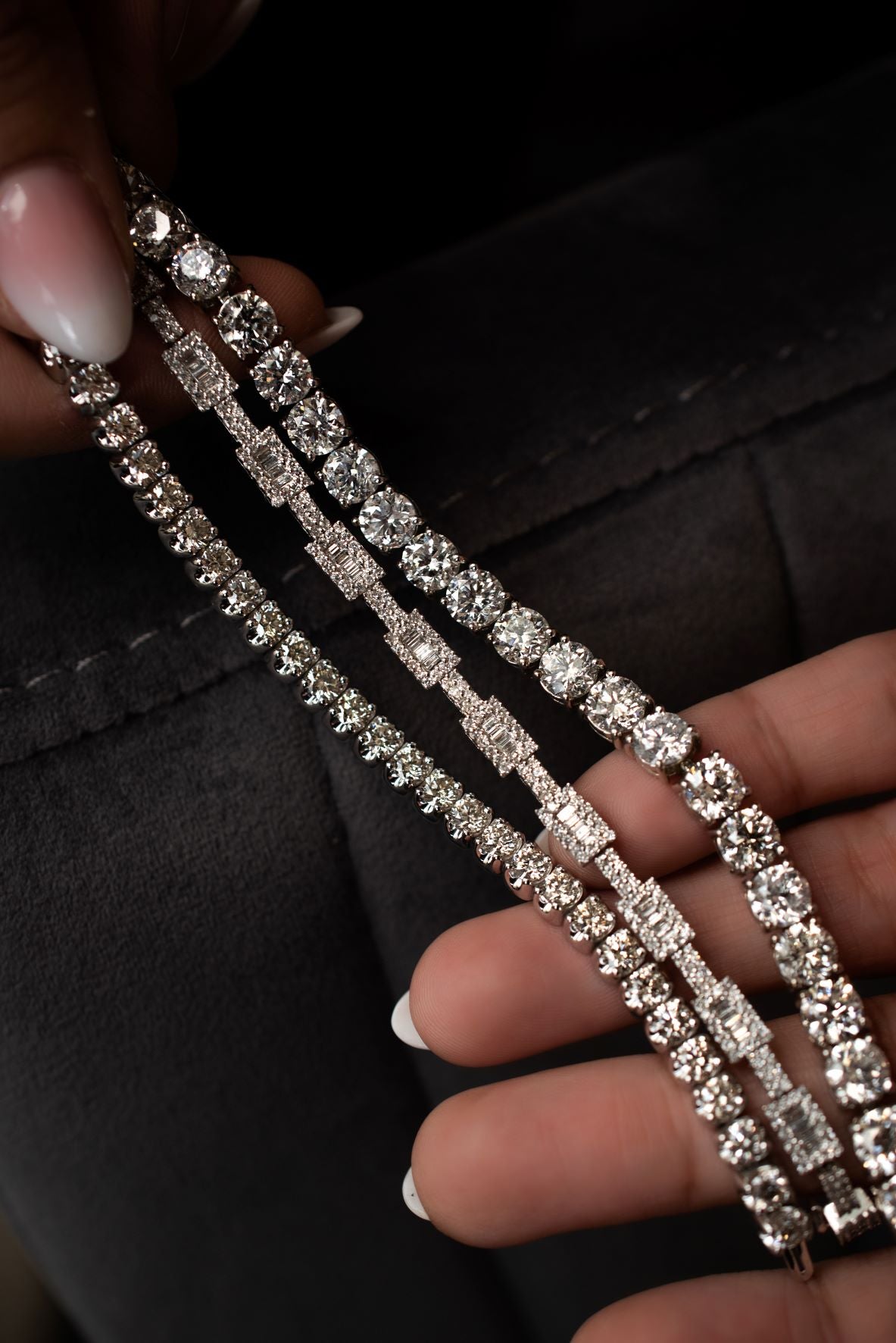 12 ct Diamond Riviera Necklace