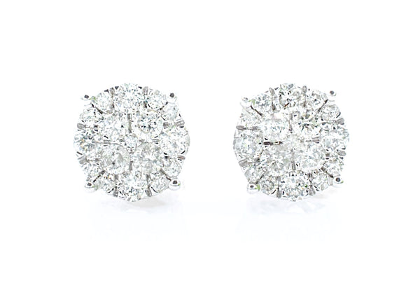 Diamond Cluster Studs