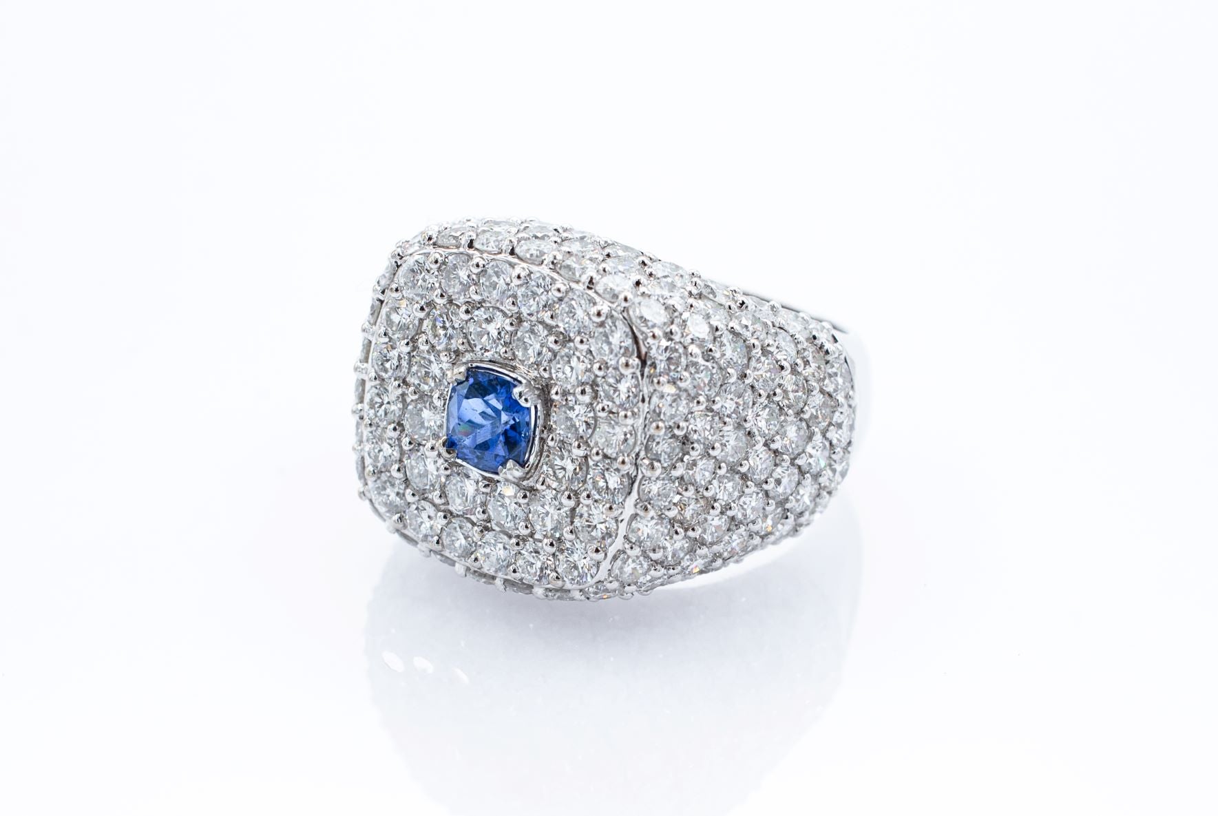 Pave Diamond Men's Signet Ring