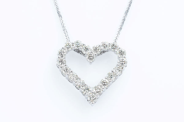 2 ct Diamond Heart Necklace
