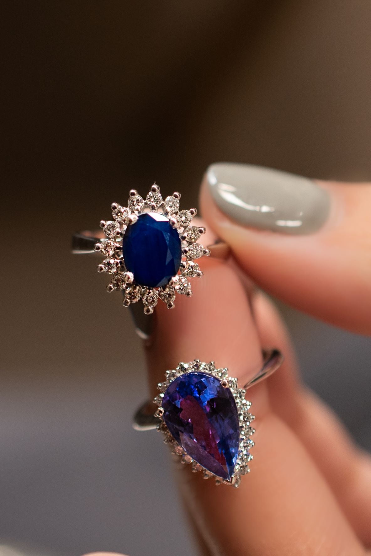 2 ct Sapphire and Diamond Ring