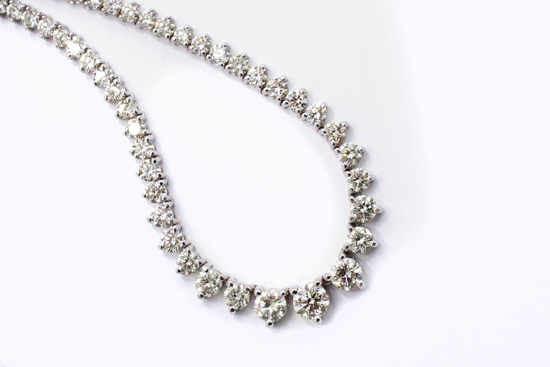 12 ct Diamond Riviera Necklace