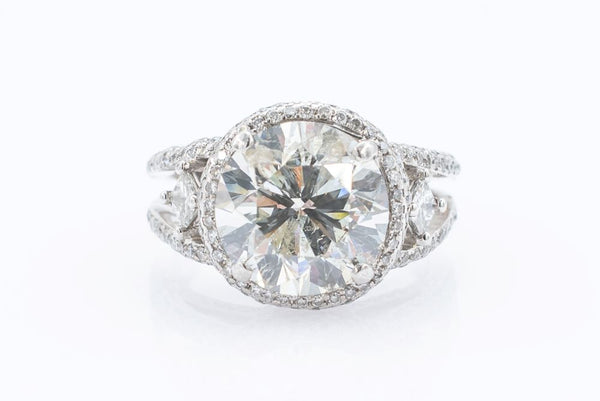 5.03 ct 14k white gold Engagement ring