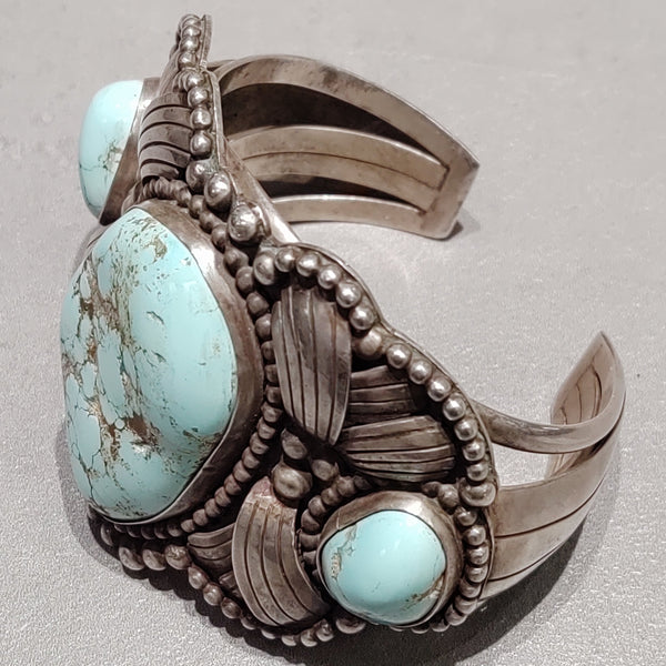Large Rough Turquoise Cuff