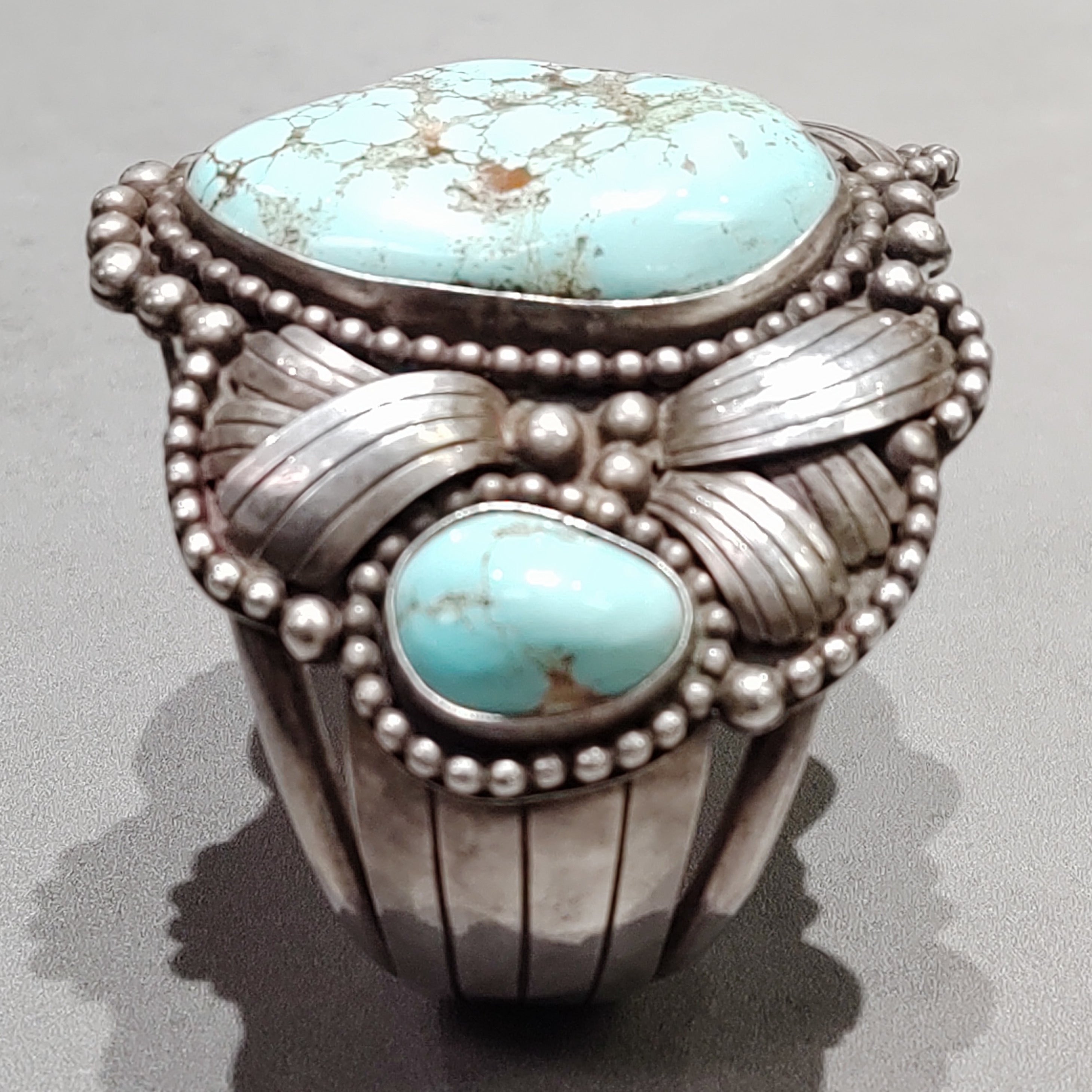 Large Rough Turquoise Cuff