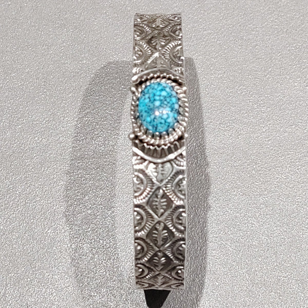 Kevin Ramone Kingman Sterling Silver Bracelet - Handmade Native American