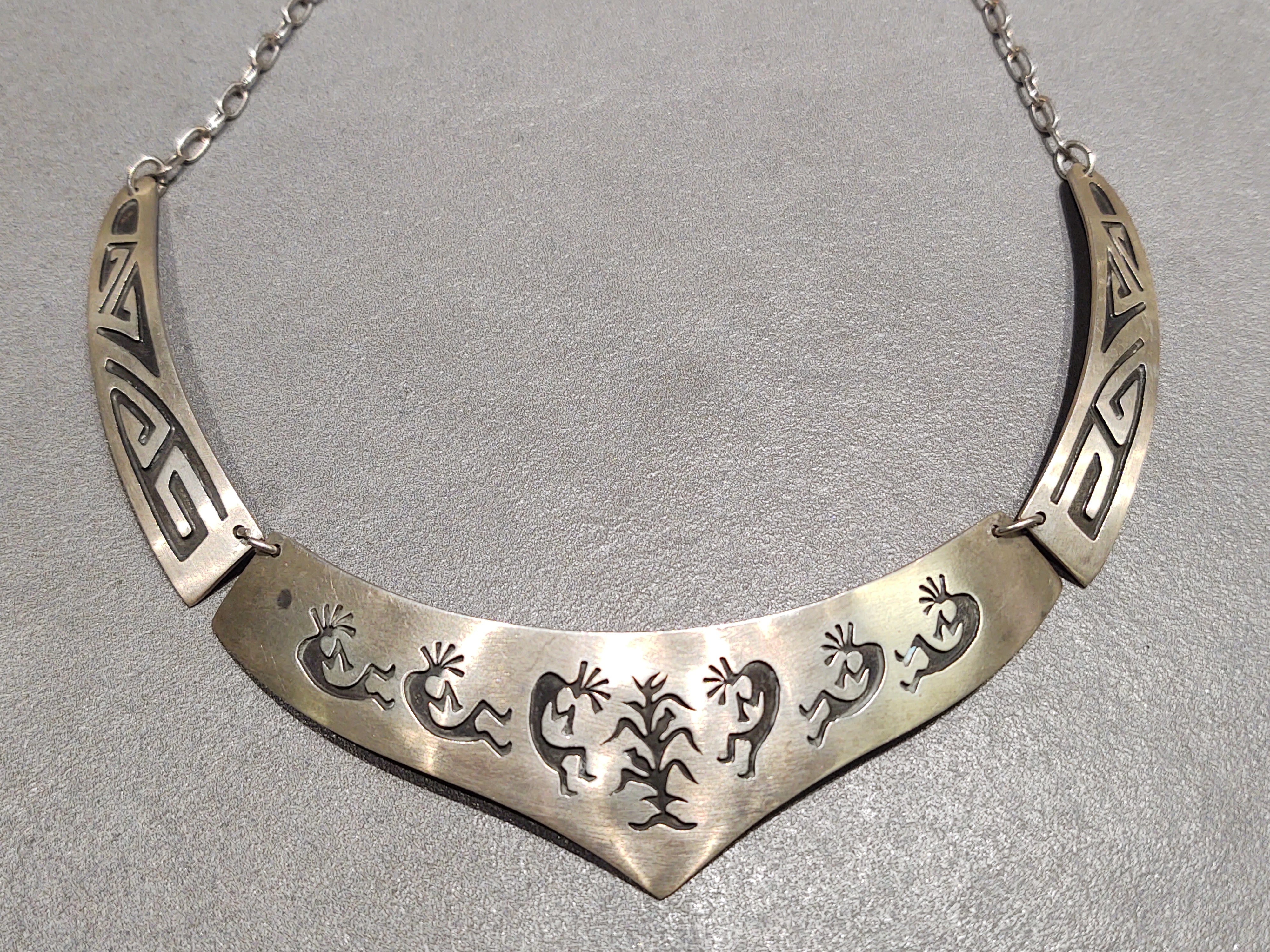 Charlton Lindsay Navajo Sterling Silver Necklace - Handmade Native American
