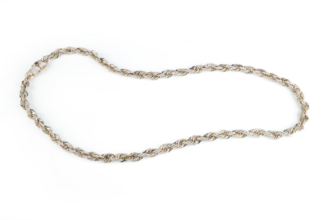 Diamond Rope Chain 17.36 ctw 10k