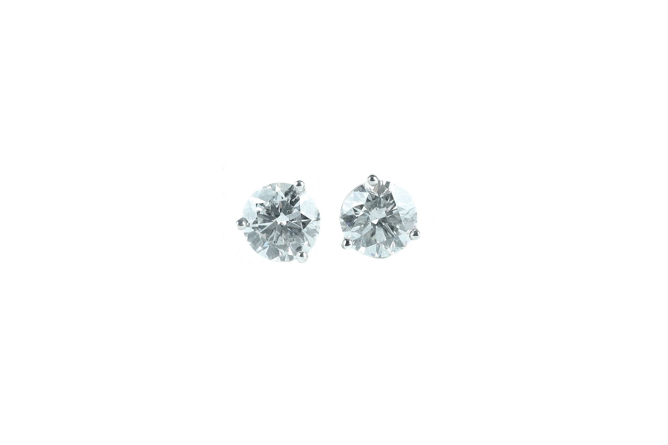 2 ctw Lab Grown Diamond Stud Earrings