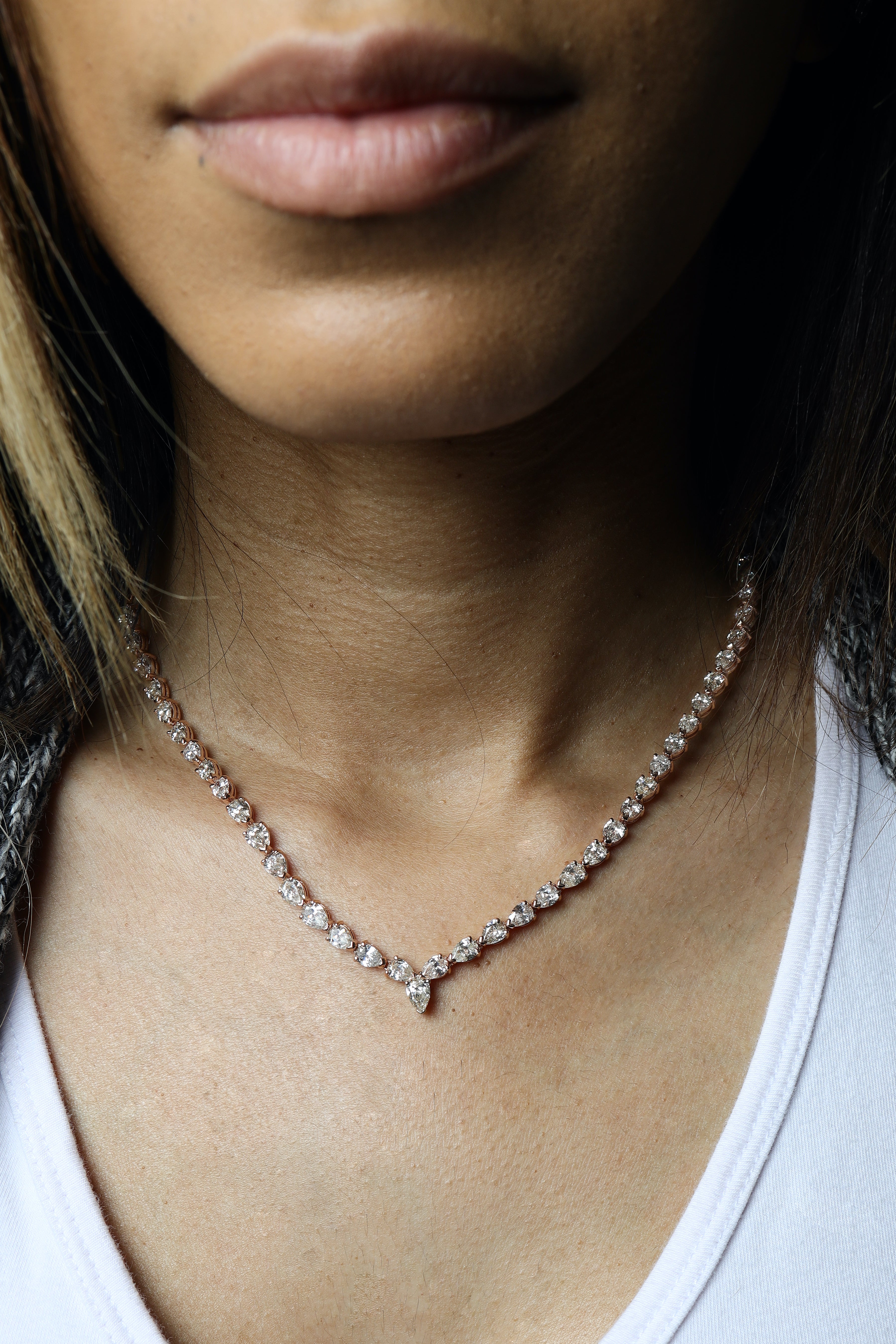 20 ct Diamond Riviera Necklace