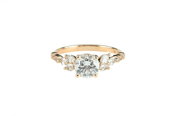 Luminar Diamond Engagement Ring 1.49 ctw 14k Rose Gold