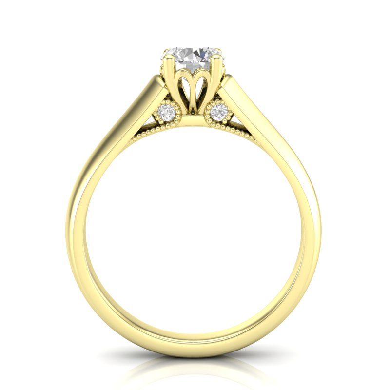 Diamond Engagement Ring Luminar LS8541 0.54 ctw
