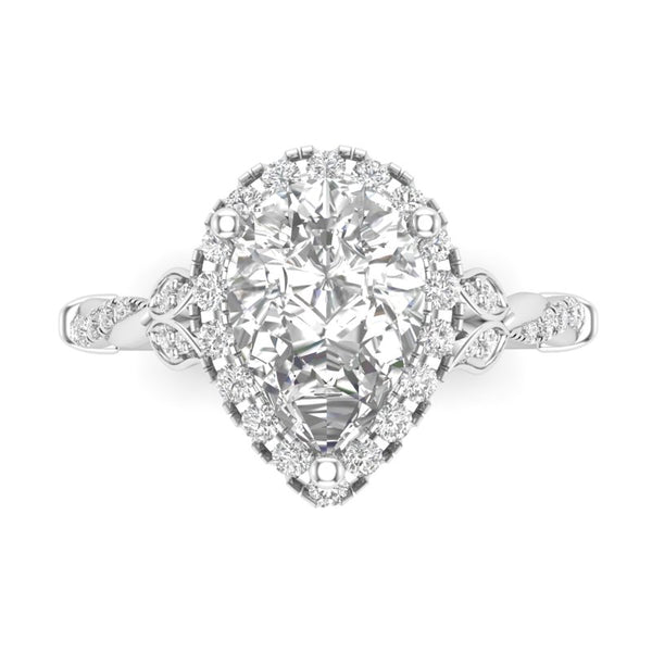 Diamond Engagement Ring Luminar L8676-PS 1.82 ctw