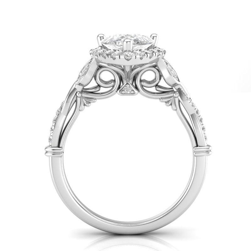 Diamond Engagement Ring Luminar L8676-PS 1.82 ctw