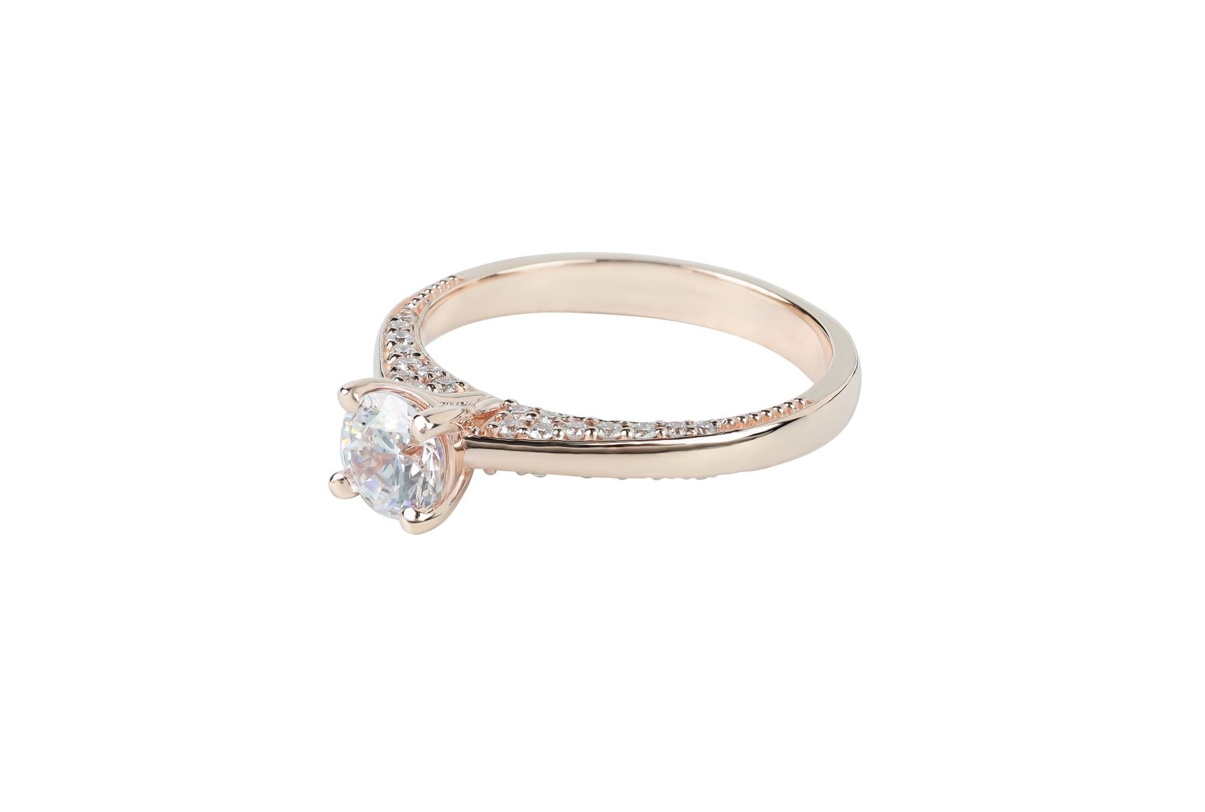 Luminar 2/3 ctw Accented Solitaire Diamond Engagement Ring
