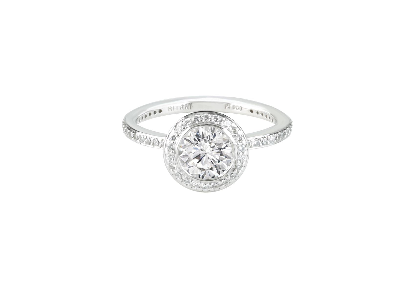 1.5 ctw Platinum Diamond Engagement Ring