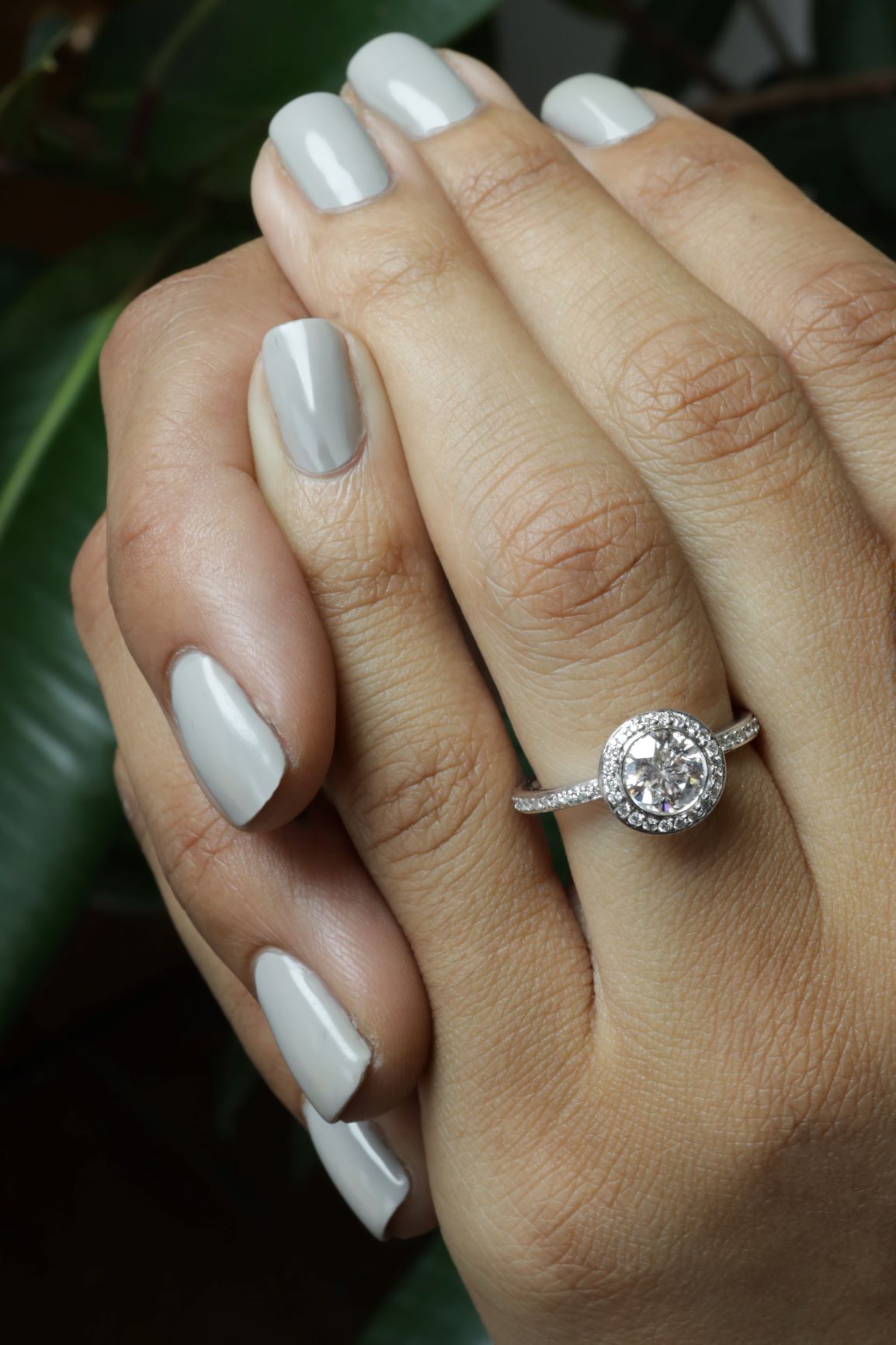1.5 ctw Platinum Diamond Engagement Ring