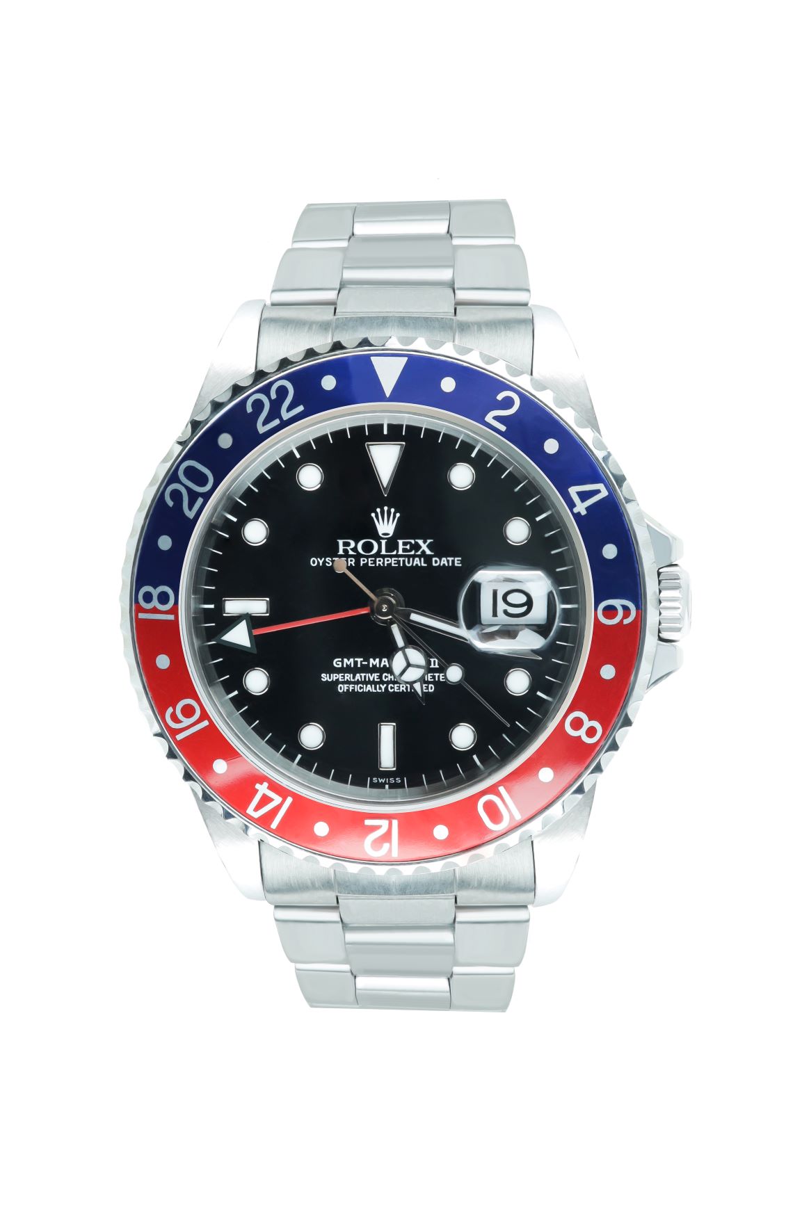 Pre-Owned GMT II "Pepsi" Bezel 16700 Stainless Timepiece