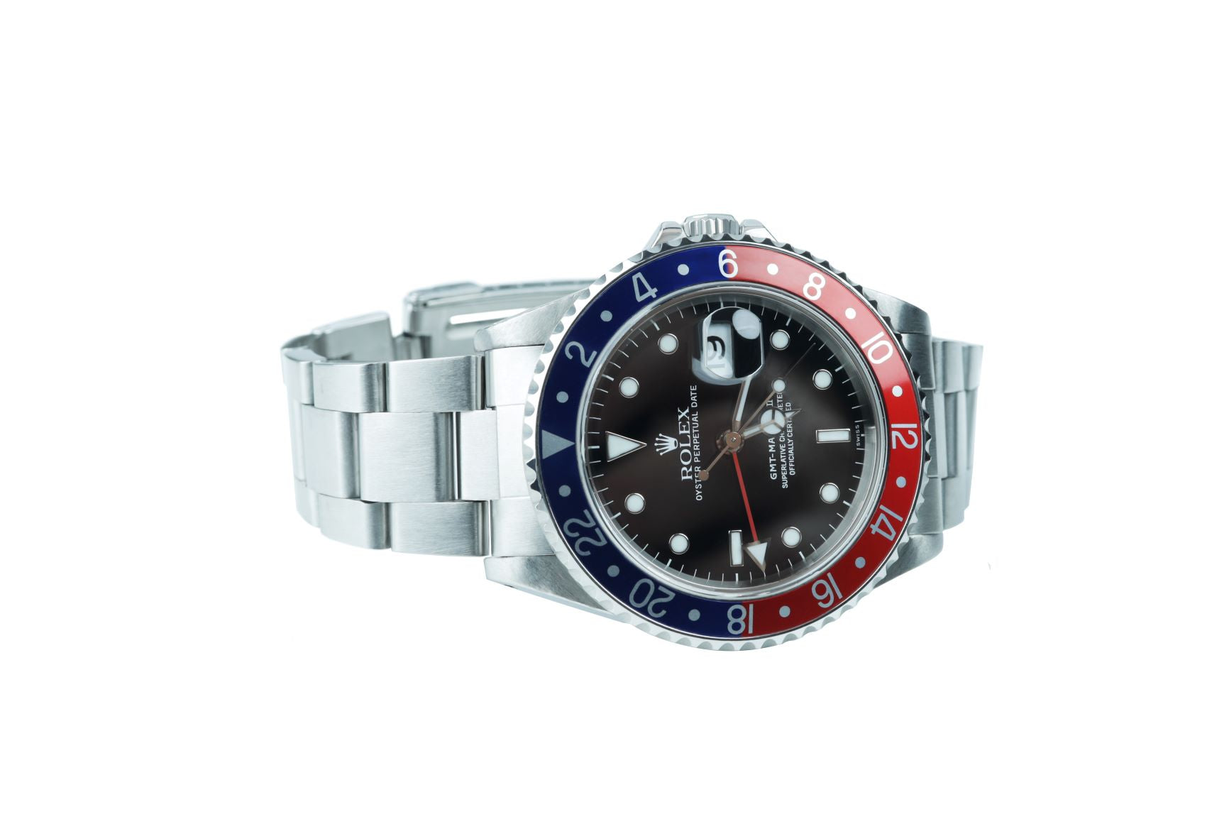 Pre-Owned GMT II "Pepsi" Bezel 16700 Stainless Timepiece