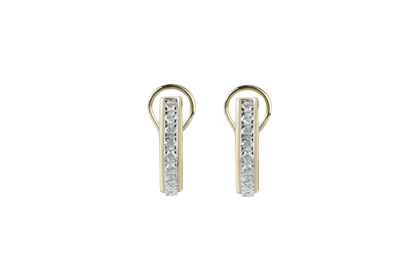 1 ctw Diamond Earrings 14k Gold