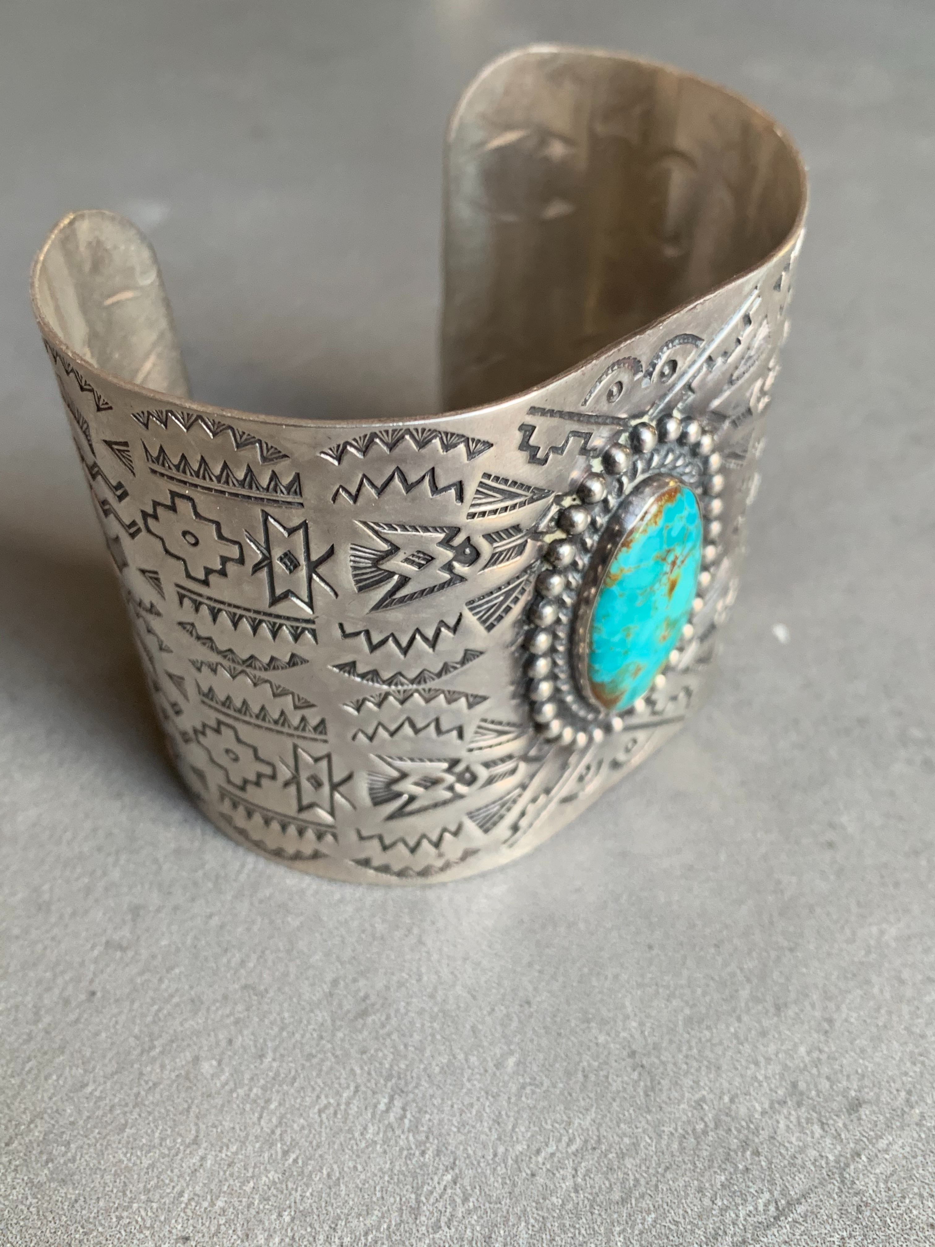 Vintage Sterling Turquoise Bracelet