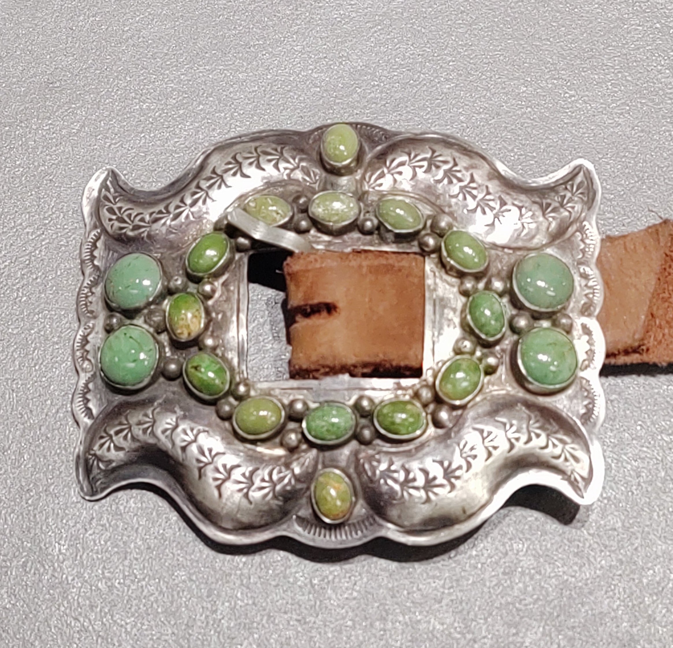 Green Turquoise Concho Belt