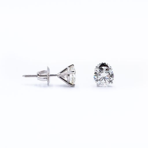 2 ctw Lab Grown Diamond Stud Earrings