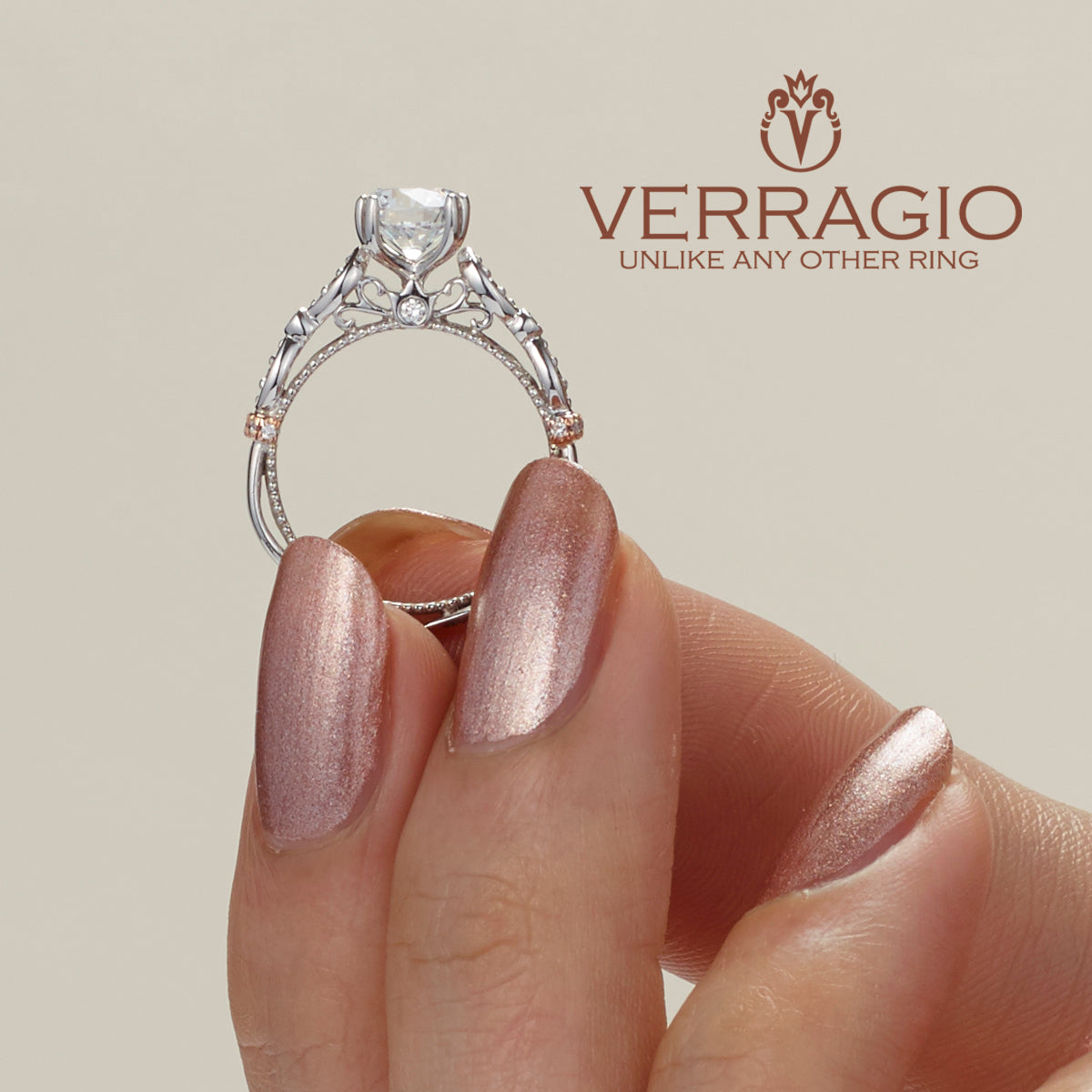 Diamond Engagement Ring Verragio Parisian Collection DL-100 1.20ctw