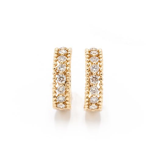 Levian Honeygold Diamond Hoop Earrings 1 ctw