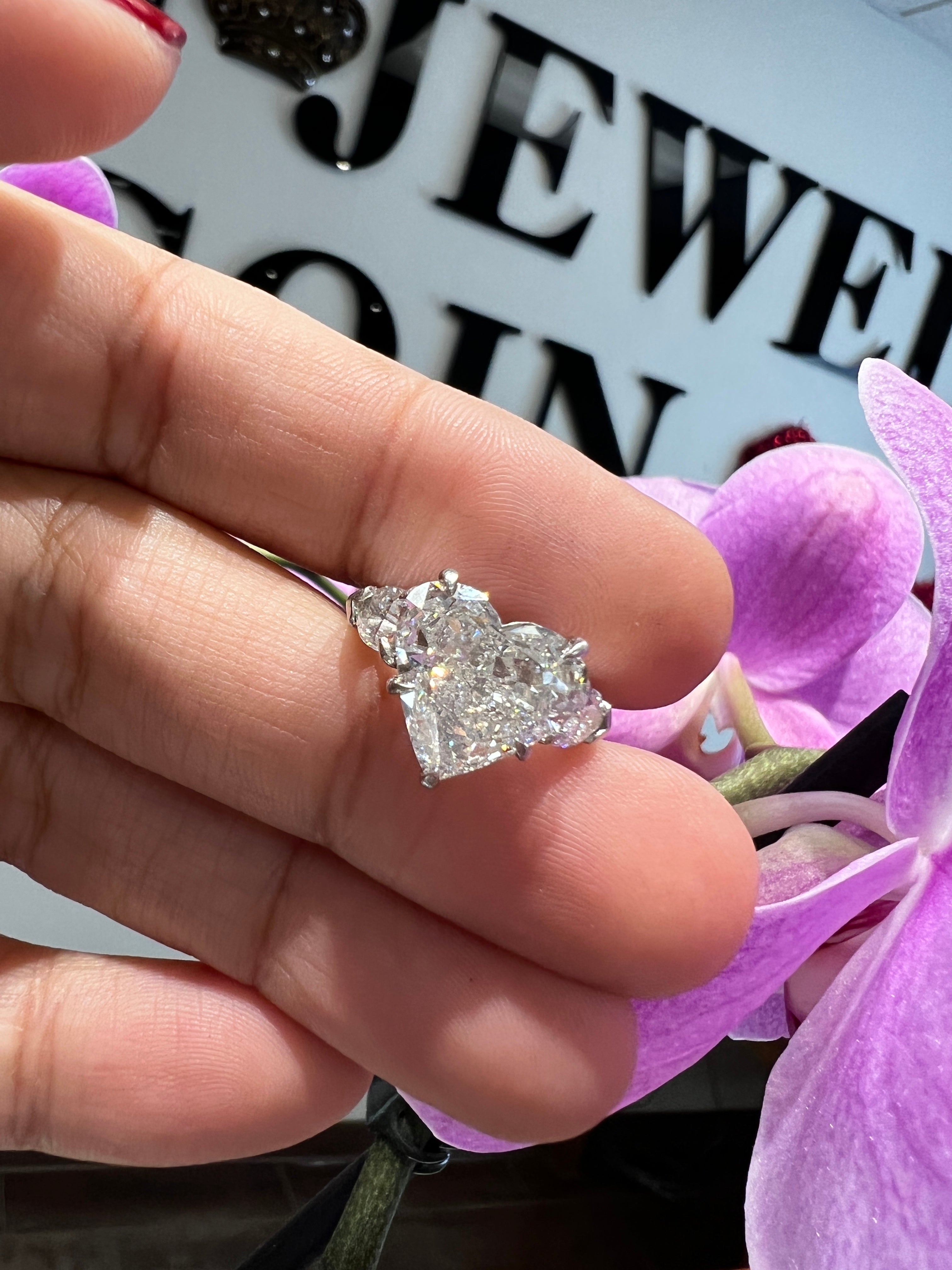 4.15 ct Heart Diamond Ring
