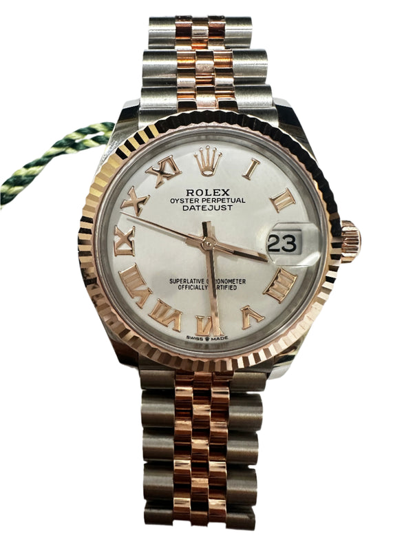 Ladies two-tone Rolex DateJust EverRose Gold
