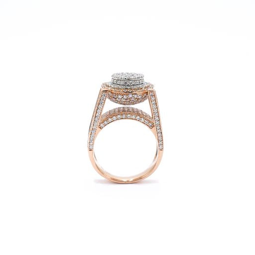 Pave Cathedral 5.75 ctw Diamond Ring