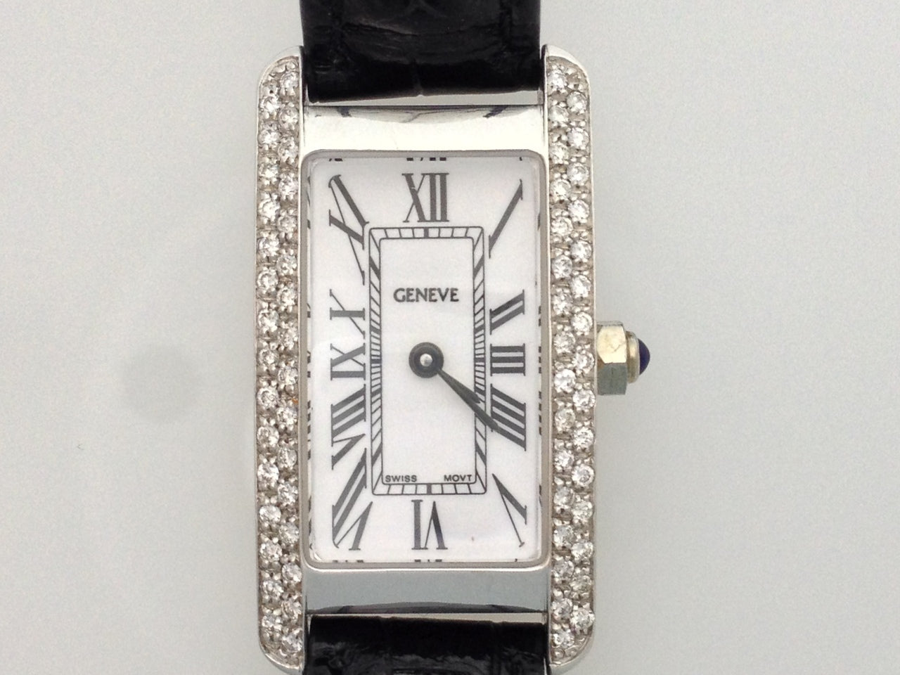 Geneve Ladies Watch .30 CT Total Weight Diamonds 14KT White Gold 8936