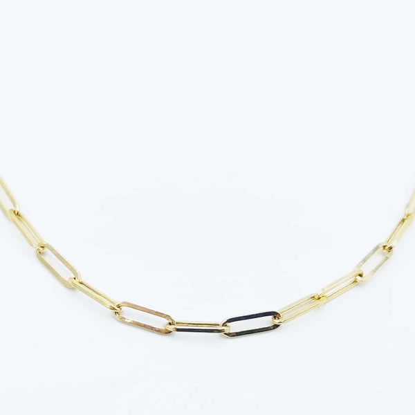 Paperclip Link Chain 14k 20"