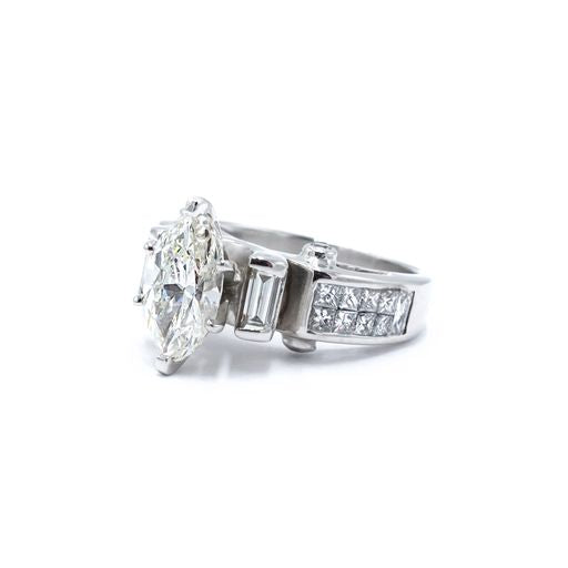 3 1/4 ctw Marquise Diamond Ring