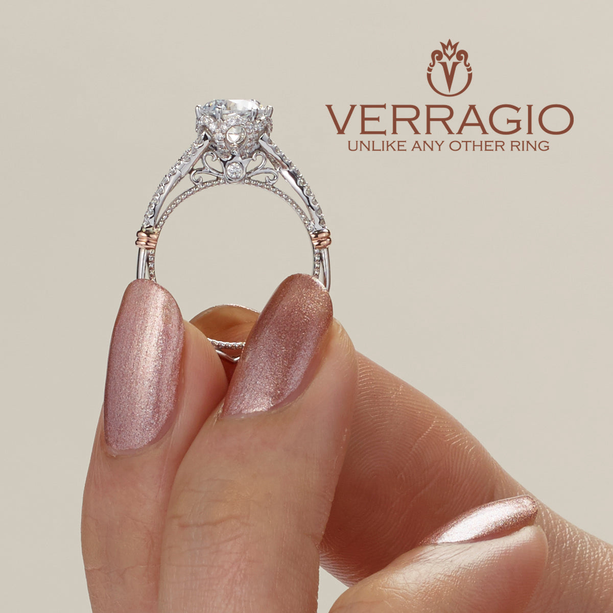Diamond Engagement Ring Verragio Parisian Collection 1.35 ctw