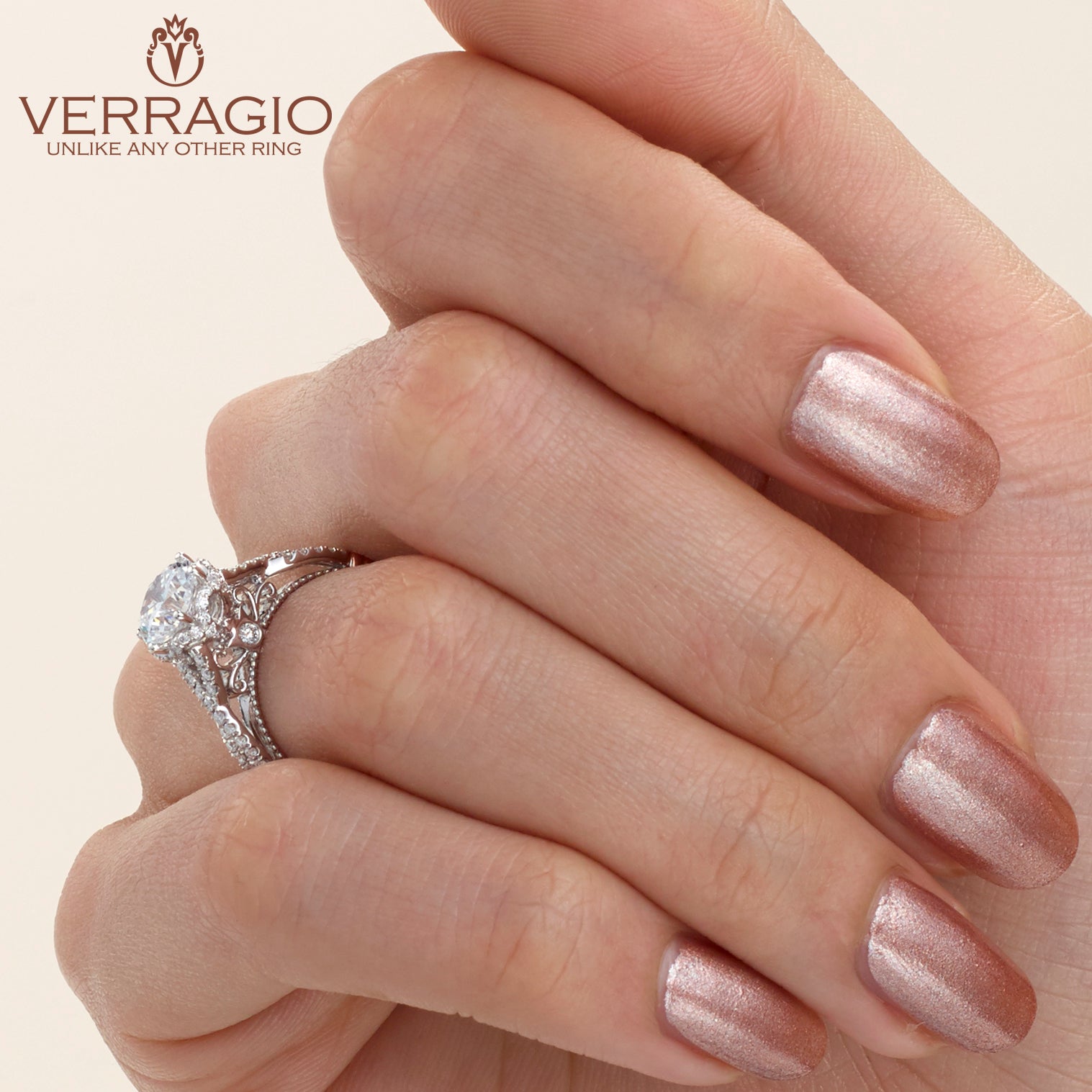 Diamond Engagement Ring Verragio Parisian Collection 1.35 ctw